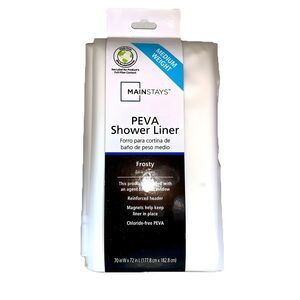 Mainstays Peva Frosty Shower Curtain Liner